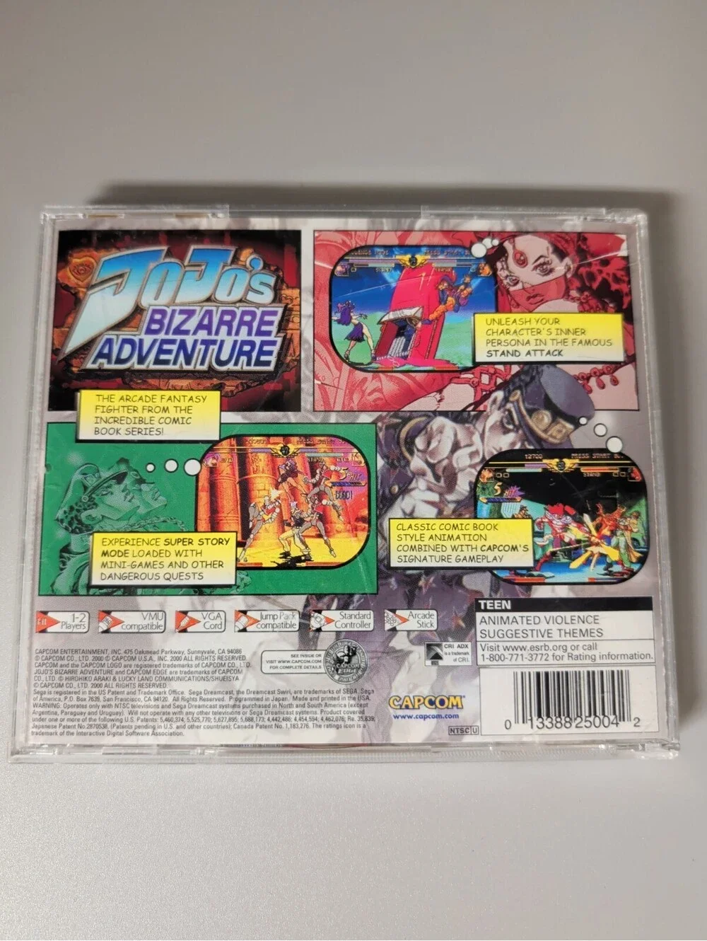 JoJo's Bizarre Adventure Tested Working (Sega Dreamcast, 2000)